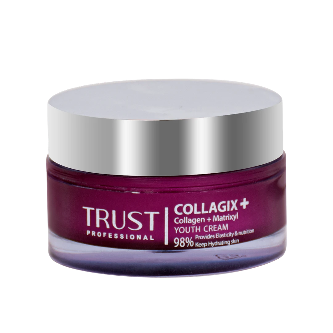 کرم جوانساز کلاژن تراست | سفت‌کننده، ضدچروک و شفاف‌کننده پوست